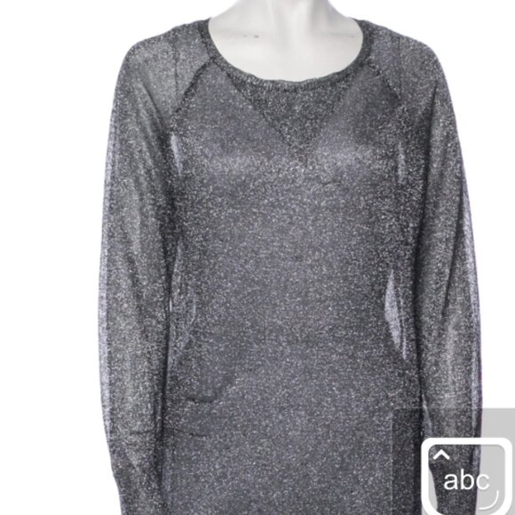 Isabel Marant Etoile Top Metallic & Silver sweatshirt for women Small - Picture 3 of 4